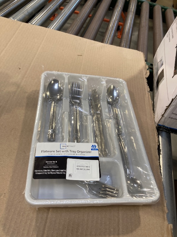 Photo 1 of 49 Pc Service for 8 Stainless Steel Flatware Set with tray organizer new, sealed