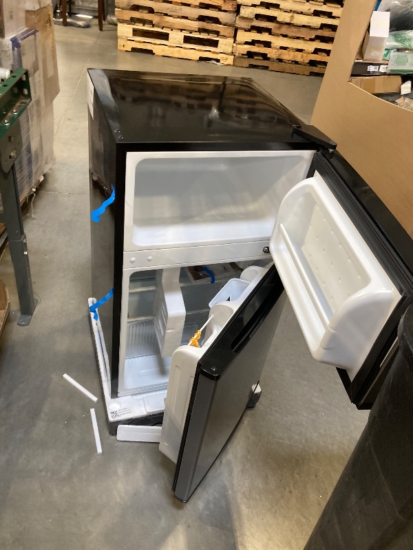 Photo 1 of Arctic King - 3.2 Cu Ft Two Door Mini Fridge with Freezer, Stainless Steel