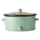 Photo 1 of Mainstays MS8400778514-08 6 Quart Oval Slow Cooker, Green Sage Color, Glass Lid
