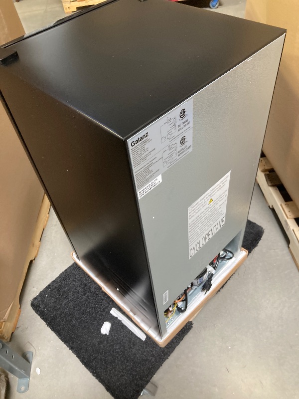 Photo 1 of Galanz 3.3 Cu ft One Door Mini Fridge, Black Estar