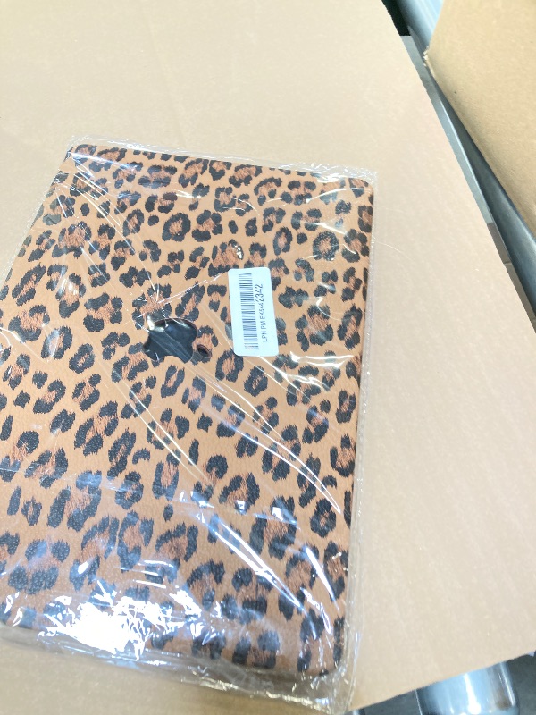 Photo 1 of BYCeke Compatible with MacBook Air 13 inch Case 2022-2018 M1 A2337 A2179 A1932,Leather Leopard Print for Mac Air 13,Cheetah Case with Keyboard Cover for MacBook Air 13-inch Cow Pattern,Leopard Brown