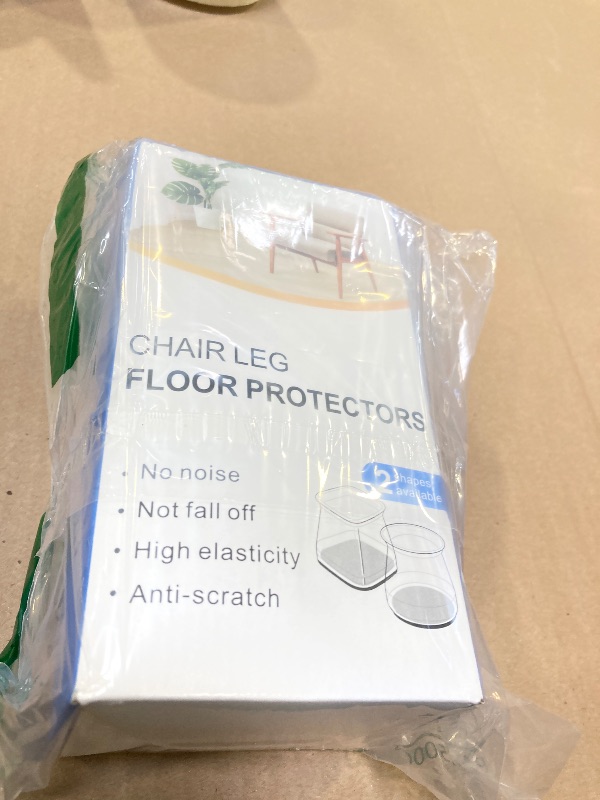 Photo 1 of 32 Pcs Chair Leg Floor Protectors for Hardwood Floors Silicone Covers to Protect Wood Tile Floors Felt Bottom Furniture Leg Caps Non Slip Reduce Noise (Fit:1.3"-2")