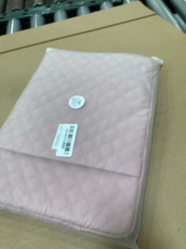 Photo 1 of JOOEER 14 Inch Laptop Sleeve Case with Pocket for 14 inch MacBook Pro M1 M2 M3 M4 Laptop Computer, Waterproof Polyester Elegant Laptop Case Pouch with Accessory Bag, Pink