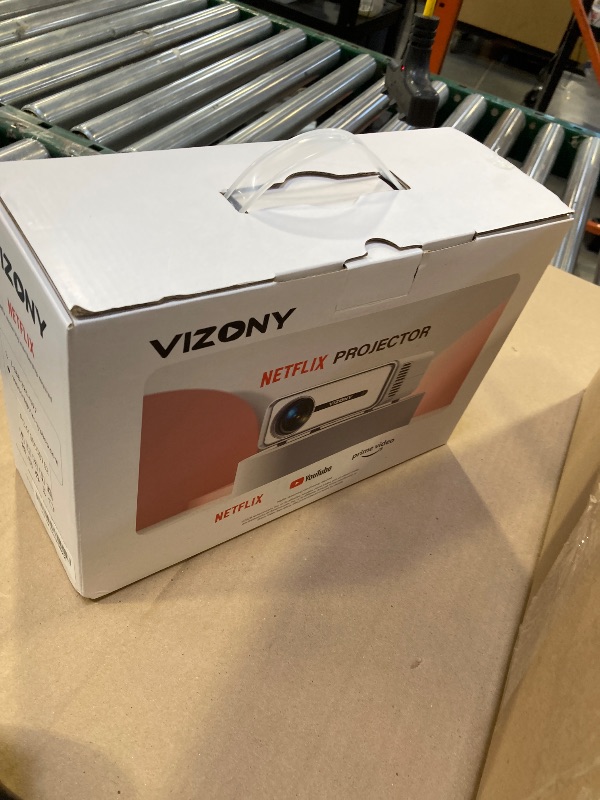 Photo 1 of [Netflix Officially/Dolby Audio] Smart Projector with WiFi and Bluetooth, VIZONY Native 1080P Projector with Apps Built in Netflix, Youtube, Hulu, Disney+, Portable Mini Projector for Indoor/Outdoor