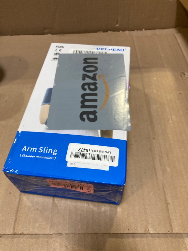 Photo 1 of Velpeau Arm Sling for Sleep, Shoulder Immobilizer for Women & Men - Very Soft Sling for Rotator Cuff Tear, Fractured, Dislocation, Broken, Postoperative, Fits Left & Right (Blue, L: Bust 39.5-51.3?)