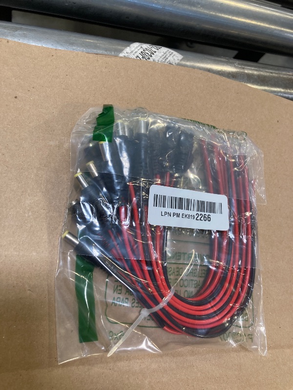 Photo 1 of (Real 18AWG) 10 Pairs 12V 5A DC Power Pigtail Barrel Plug Connector Cable, 2.1mm x 5.5mm Male Female DC Pigtail Connectors for CCTV Security Camera and 12V Power Supply Adapter by MILAPEAK