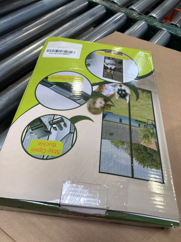 Photo 1 of Magnetic Screen Door - Fit for Door Size: 30x80 Inch, Screen Itself Size: 32"x82", Hands Free Mesh Partition,Heavy Duty Screen Door Mesh Curtain Keeps Bugs Out, Frame Hook & Loop, Pet and Kid Friendly