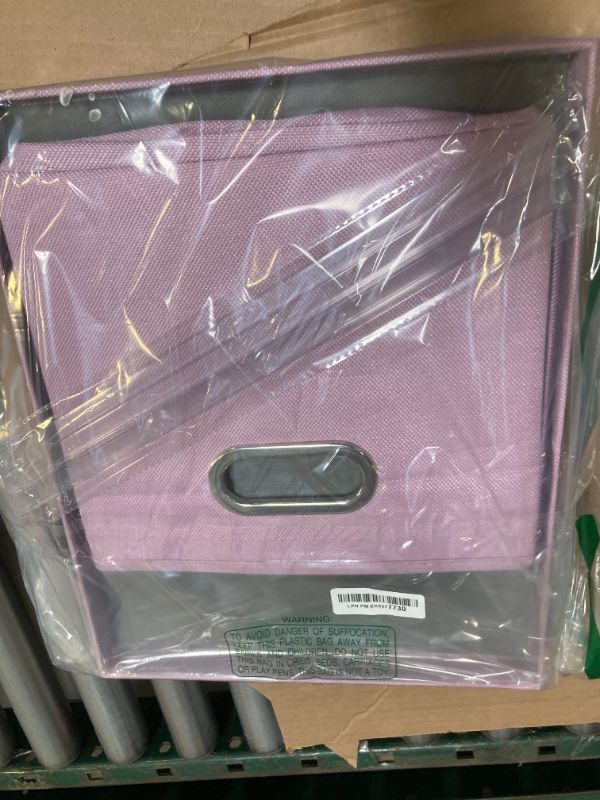 Photo 1 of 2 Pack File Storage Organizer, Document Organizer, Portable File Box with Lid, Fit for Letter/Legal File Folder Storage, Grayish Lavender-Box only