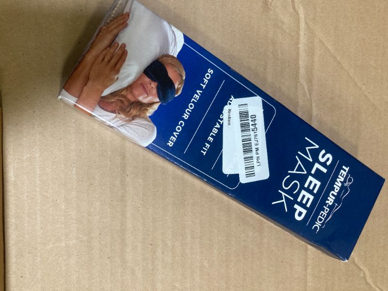 Photo 1 of Tempur-Pedic Sleep Mask, One Size, Navy, 1 Count (Pack of 1)