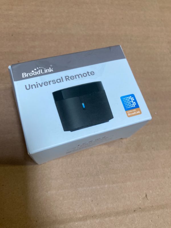 Photo 1 of BroadLink RM4 Mini IR Universal Remote Control (2.4 GHz Wi-Fi Only), Smart Home Automation Wi-Fi Infrared Blaster for TV, AC, STB Audio, Works with Alexa, Google Home, IFTTT