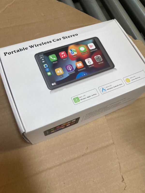 Photo 1 of for Apple Carplay Wireless Portable 7" Touchscreen Car Stereo Voice Control with Apple Car Play & Android Auto Car Audio Backup Camera Bluetooth GPS Navigation/Mirror Link Fits All Cars