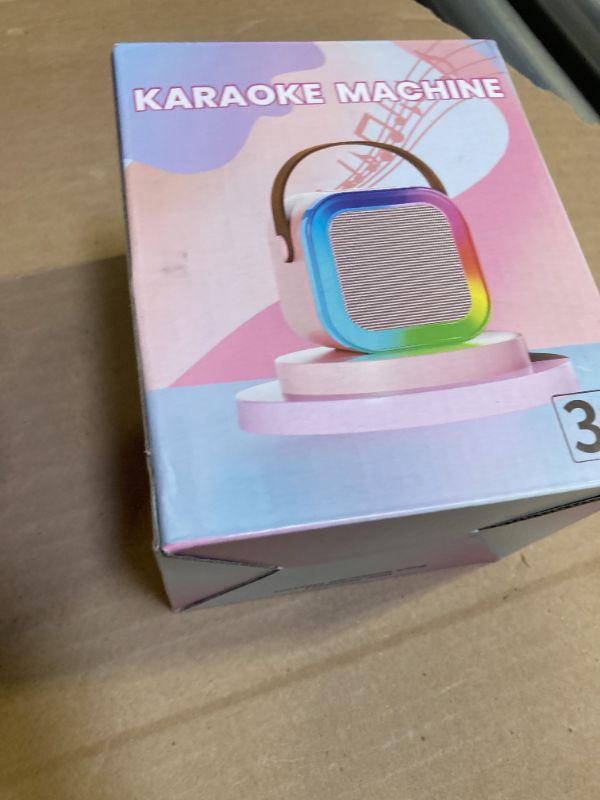 Photo 1 of ?2025 Newest? Mini Karaoke Machine for Kids Girls & Boys - Portable Bluetooth Speaker with 2 Wireless Microphones - Kids Birthday Gifts for Ages 4-10 - Kids' Instrument Accessories - Purple