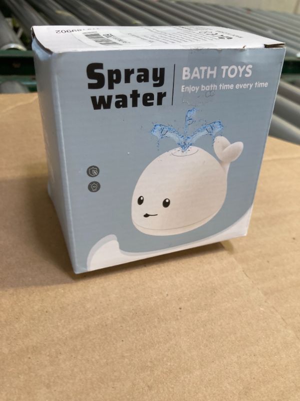 Photo 1 of ANGGIKO Baby Bath Toys, Toddler Bath Toys for Kids Ages 1-3, Light Up Whale Bath Toy Sprinkler, Pool Water Table Infant Baby Toys 6-12-18 Months, Bathtub Fountain Toy, Toddler 1st Birthday 1 2 3 Gifts