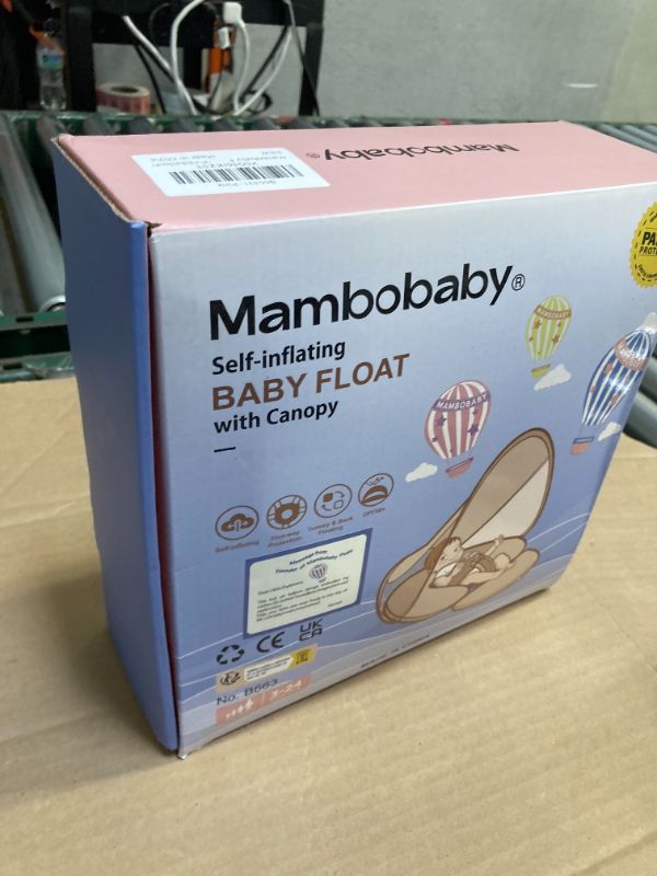 Photo 1 of Mambobaby Float New Generation Baby Pool Float: Enhanced Safety & Portable Backpack Design - Ideal for 3-24 Months-PinkBalloon