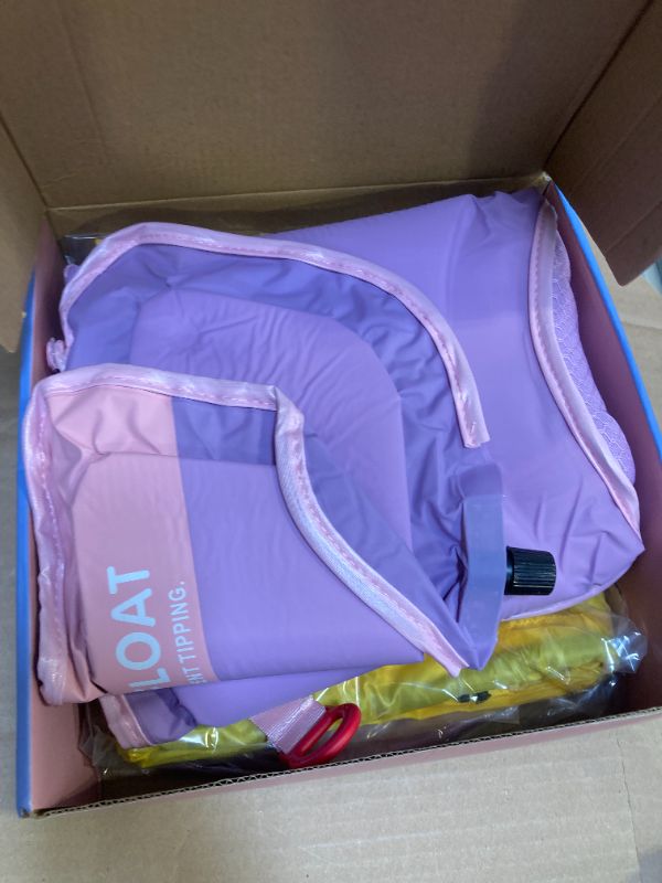 Photo 1 of Mambobaby Float New Generation Baby Pool Float: Enhanced Safety & Portable Backpack Design - Ideal for 3-24 Months-PinkBalloon
