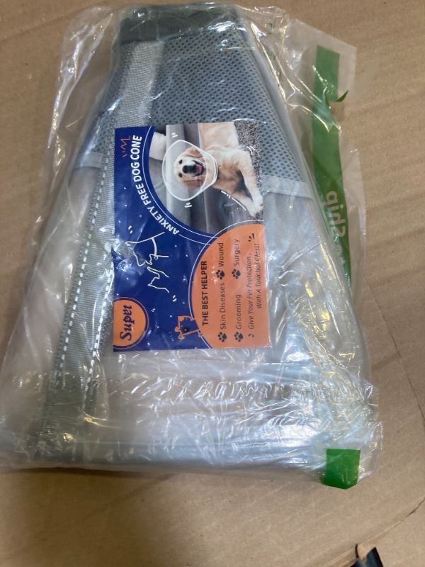 Photo 1 of Soft Dog Cone Collar to Stop Licking, Comfortable Mesh Recovery Collar After Surgery for Large Medium Small Dogs, Alternative to Elizabeth Cone of Shame