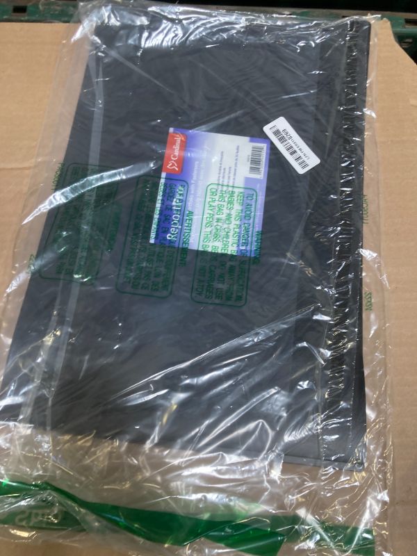 Photo 1 of Cardinal Poly Portfolio w/Brads, Black, 11 x 17, 1 per Box, (94910)