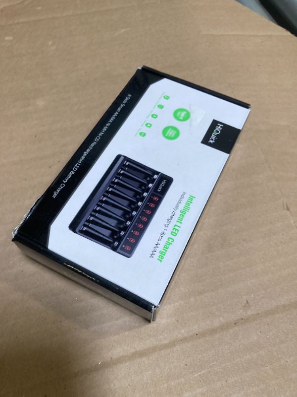 Photo 1 of HiQuick 8 Bay Smart Battery Charger with AA & AAA Rechargeable Batteries- Fast Charging Household and 2800mAh Batteries 4 Pack 1100mAh batteries not included 