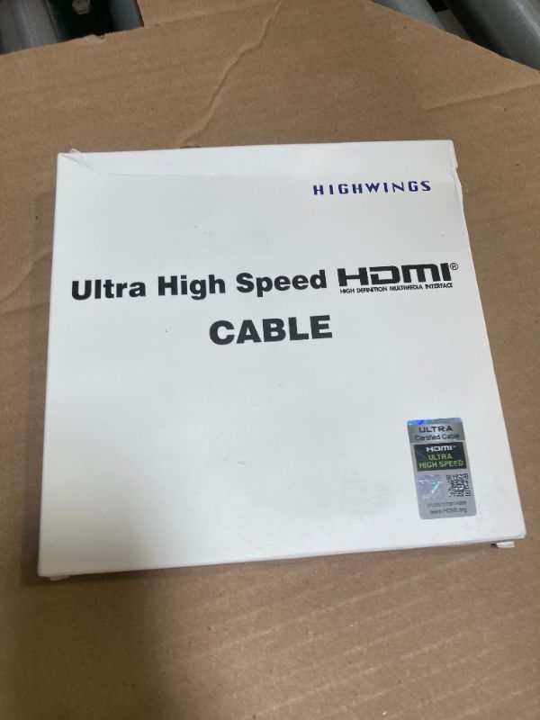 Photo 1 of Highwings 8K 10K 4K HDMI 2.1 Cable 48Gbps 6.6FT/2M, Certified Ultra High Speed HDMI Cable Braided Cord-4K@120Hz 8K@60Hz, DTS:X, HDCP 2.2 & 2.3, HDR 10 Compatible with Roku TV/PS5/HDTV/Blu-ray