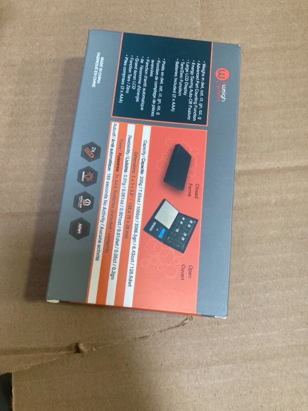 Photo 1 of Weigh Gram 200g Digital Pocket Gram Scale 0.01g Accuracy, 200g x 0.01g Mini Digital Grams Scale, Small Food Scale, Jewelry Scale, Ounces Grains Scale With100g Calibration Weight