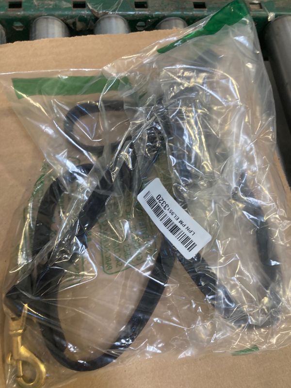 Photo 1 of Leather Dog Leash 6ft x 5/8 inch,Strong Heavy Duty Genuine Leather Braided Dog Training Leash, Soft and Comfortable for Large Dogs, Medium Small Dogs (Black, 6FT*5/8in)
