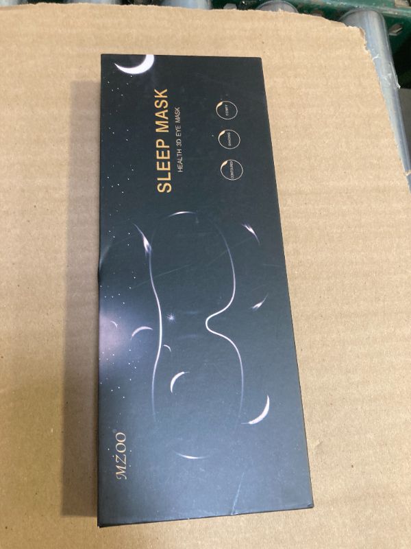 Photo 1 of MZOO Sleep Eye Mask for Side Sleeper Men Women, Zero Eye Pressure 3D Sleeping Mask, Light Blocking Patented Design Night Blindfold, Soft Eye Shade Cover for Travel, Grey