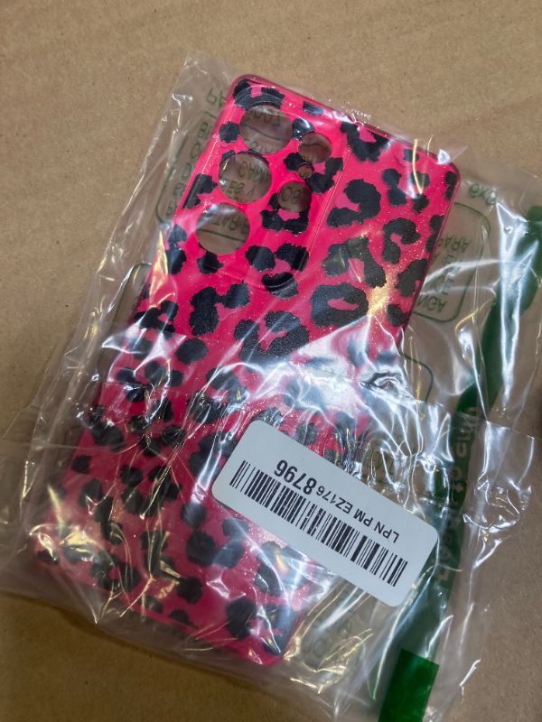 Photo 1 of TURYXIA for Samsung Galaxy S25 Ultra Case Glitter Hot Pink for Girls Women Girly Sparkly Bling Neon Bright Color Slim Soft Phone Case for Galaxy S25 Ultra, Hot Pink Leopard