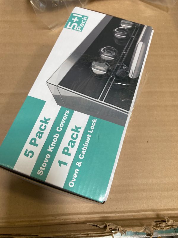 Photo 1 of Mom's Choice Gold Awards Winner - Stove Knob Covers for Child Safety (5 + 1 Pack) Double-Key Design and Upgraded Universal Size Gas Knob Covers Clear View Childproof Oven Knob Covers for Kids and Pets
