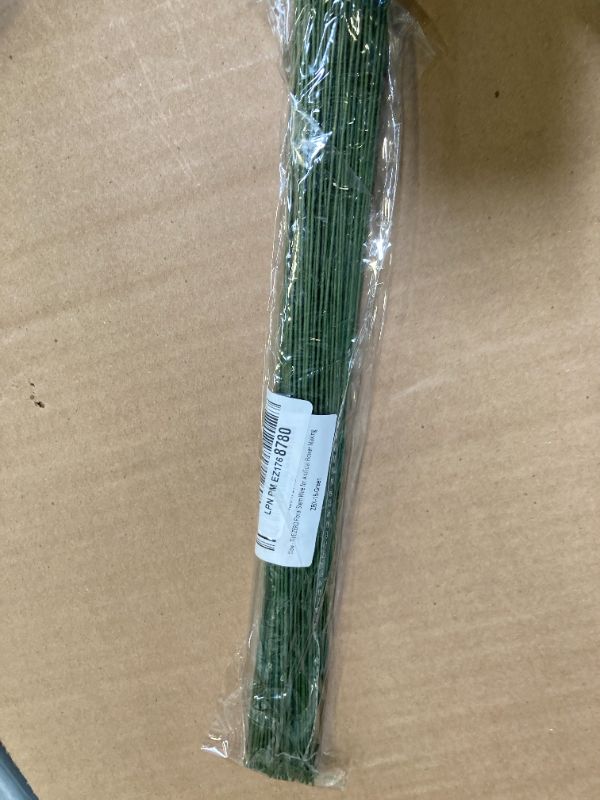 Photo 1 of 100 PCS FIVEIZERO 18 Gauge Green Floral Wire Stems for Artificial Flower Making,Florist Wire,Flower Wires for Crafts,Alambre para Flores for Wreaths, Flower Arrangements and DIY Projects