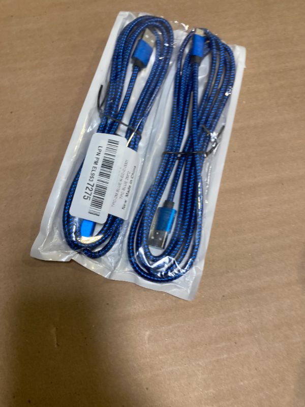 Photo 1 of Fast Charger Cable for Motorola One Action/Macro/Vision/Zoom/Hyper/Power/Fusion+/5G Ace UW, (2Pack, 6.6Ft) Nylon Braided Charging Cord for Moto G50 G10 Power G30 G9 Plus Play Fast Pro G8 Stylus G7 G6