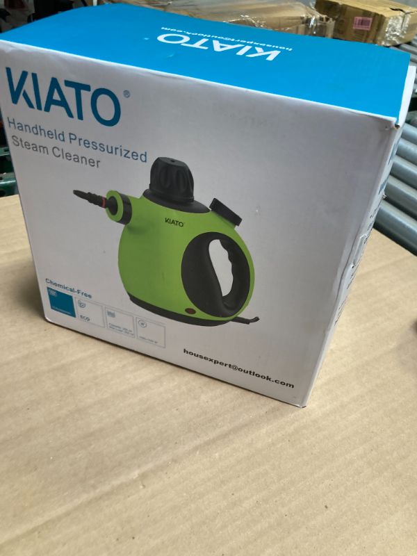 Photo 1 of Kiato Handheld Steam Cleaner, 10 in 1 Hand Held Steamer for Cleaning, Portable Pressurized Steamer for Home Use, Bathroom, Mini Steam Cleaners for Upholstery Furniture Sofa Couch Floor Tile Grout