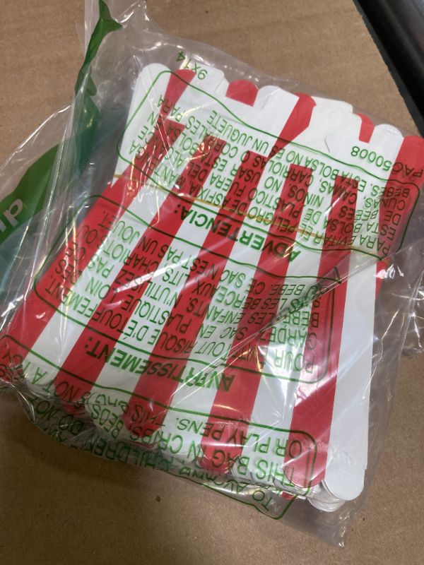 Photo 1 of 24 Pack Red Striped Popcorn Boxes - Carnival Parties Mini Paper Popcorn and Candy Containers, Party Supplies for Movie Nights