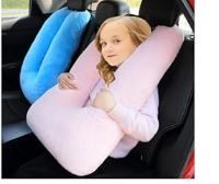 Photo 1 of Travel Pillow Cushion for The Back Seat of Car Car Pillow for Kids A Sleeping Artifact Suitable for Long-Distance Travel of Adults and Children Travel Pillow for Kids Pink