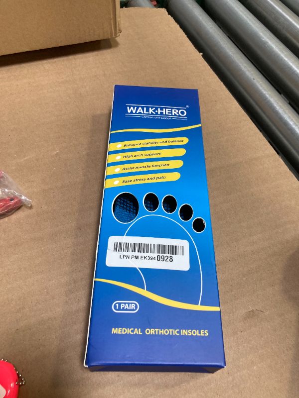 Photo 1 of Inserts Relieve Plantar Fasciitis - Flat Feet Insoles Arch Supports, Orthotic Insoles for Foot Pain Arch Pain Reduce Muscle Fatigue Absorb Shock (Mens 4-4 1/2 | Womens 6-6 1/2)