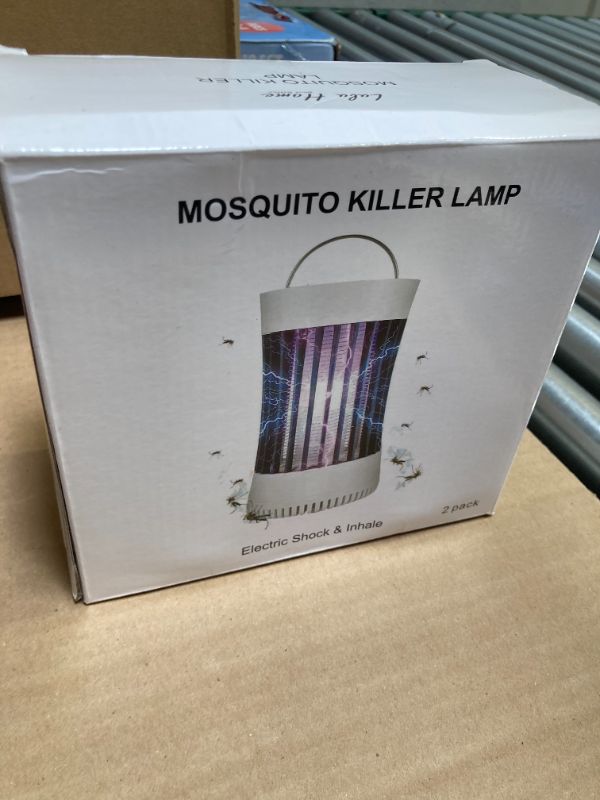 Photo 1 of Lulu Home 2 Packs Indoor Bug Zapper with Fan, 1500V High Voltage Lighted Mosquito Lamp Trap, USB Cable Plug-in Electric Insect Killer Catching Moth Mosquitoes Gnat Fruit Flies (NO Battery)