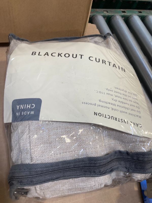 Photo 1 of 100% Blackout Shield Linen Blackout Curtains for Bedroom 102 Inches Long, Back Tab/Rod Pocket Living Room Drapes, Thermal Insulated Blackout Curtains 2 Panels Set, 50" W x 102" L, Oatmeal