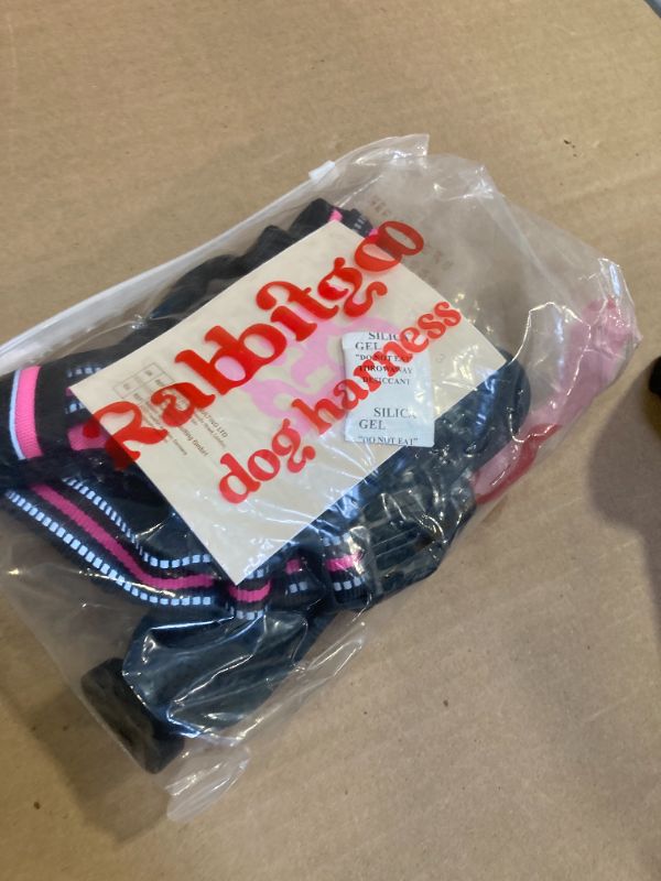 Photo 1 of rabbitgoo Dog Harness No Pull with 2 Leash Clips, Adjustable Soft Padded, Reflective Oxford No Choke Pet Vest with Easy Control Handle for Medium Sized Dogs, Hot Pink, M