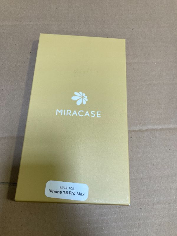 Photo 1 of Miracase Glass Series for iPhone 15 Pro Max Case 6.7 Inch, Full-Body Drop Proof Phone Case for iPhone 15 Pro Max with Built-in 9H Tempered Glass Screen Protector + Camera Protector, Clear Black