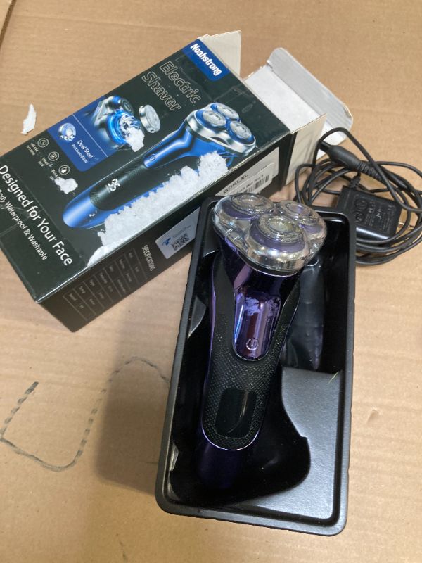 Photo 1 of GDKLXL Rechargeable Electric Razor for Men: IPX6 Waterproof Shaver - 1.5H Fast Charge, 4D Flex Precision Blades with Pop-Up Trimmer - Gentle on Sensitive Skin, Perfect for Travel