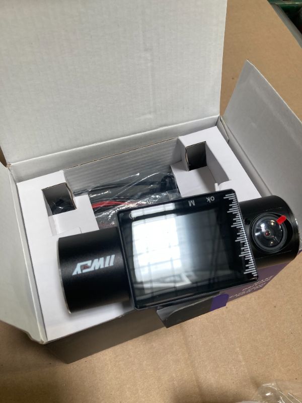 Photo 1 of iiwey Dash Cam Front Rear and Inside 1080P Three Channels with IR Night Vision Car Camera SD Card Included Dashboard Camera Dashcam for Cars HDR Motion Detection and G-Sensor for Car, Taxi, Uber