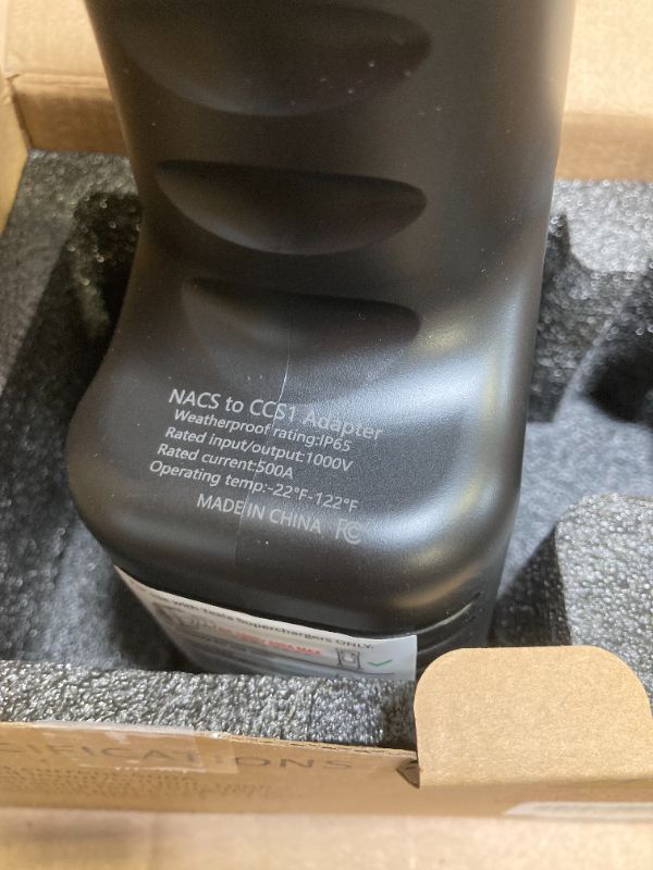 Photo 1 of NACS to CCS Adapter, Nac Supercharger Adapter, 500A 250KW Electric Vehicle, Fast Charge DC Adapters to CCS for Ford, GM, Rivian