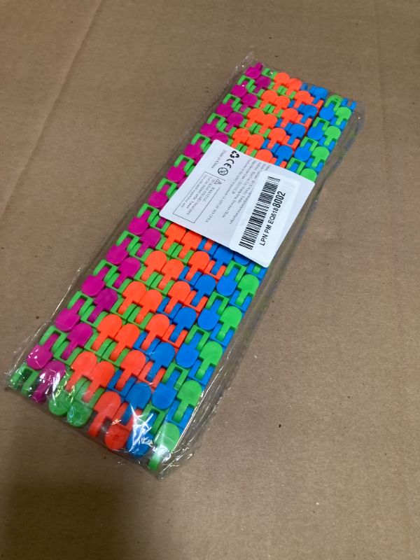 Photo 1 of 8Pcs Fidgets Wacky Tracks Fidget Toys for Kids Classroom Students Gifts School Prizes Stocking Stuffers Sensory Autism Snap Fidget Click Snake Toys for Adults Travel Stress Relief ADHD