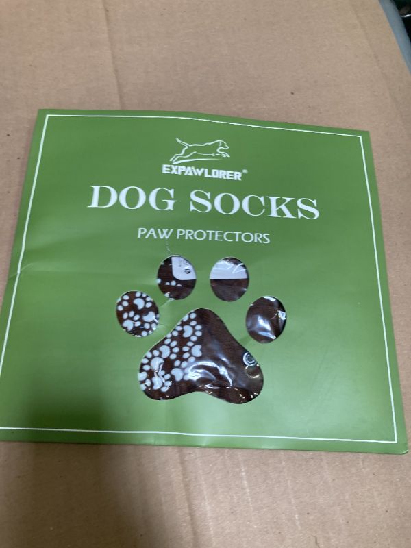 Photo 1 of EXPAWLORER Anti Slip Dog Socks to Prevent Licking Paws, Dog Shoes for Hot Pavement, Dog Booties for Small Medium Large Senior Dogs, Traction Control Boots & Paw Protectors for Hardwood Floors Coffee
