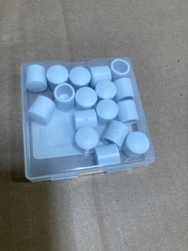 Photo 1 of ZYYC 20 PCS Door Stop Caps, Door Stopper Tips Caps, 0.39 Inch Door Stopper Replacement Rubber Tips, Door Stopper Replacement Rubber Tips, Door Stop Rubber end Cap, Door Stoppers Rubber Tip (White)