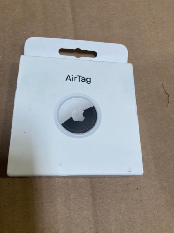 Photo 1 of Apple AirTag. Keep Track of and find Your Keys, Wallet, Luggage, Backpack, and More. Simple one-tap Set up with iPhone or iPad
