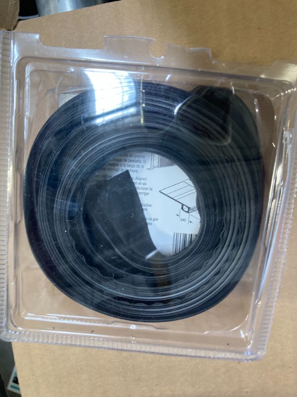 Photo 1 of Prime-Line B 705 3/4 In. to 1-3/8 In. Wide, 7 foot, Black Vinyl Bug Seal (Single Pack)