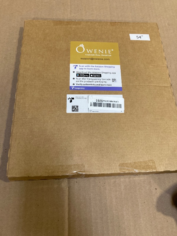 Photo 1 of OWENIE Taupe Sheer Curtains 54 Inch Length 2 Panels Set, Rod Pocket Fimly Voile Short Curtains for Living Room, Taupe Solid Window Curtain Panels for Bedroom, Each 42Wx54L inch