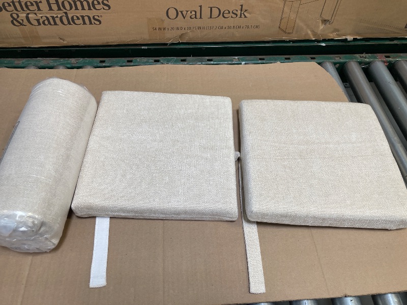 Photo 1 of 3 PACK- baibu 12 Inches Square Seat Cushion Set of 2, Non-Slip Bar Stool Cushion Square Seat Cushion with Machine Washable Cover - Only Cushions,Beige (12" (30cm))
