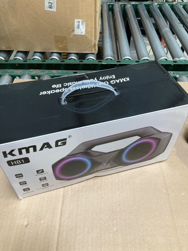 Photo 1 of Speakers Bluetooth Wireless, 80W Loud Speaker with Punchy Bass, HiFi Stereo, IPX7 Waterproof, Long Playtime, Cool Lights, TWS, Portable Speaker for Home, Outdoor, Work and Relaxation, Gifts for All