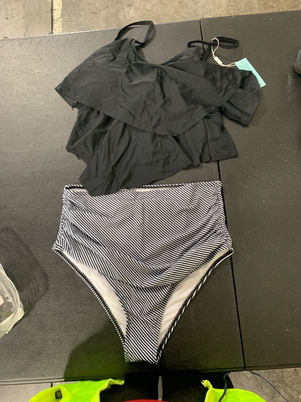 Photo 1 of BLACK AND WHITE BATHING SUIT SIZE S 